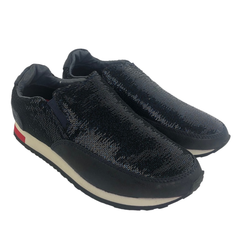 Joy & Mario Sequin Casual Sneaker EU 38.5 Navy Blue Slip On Shoes